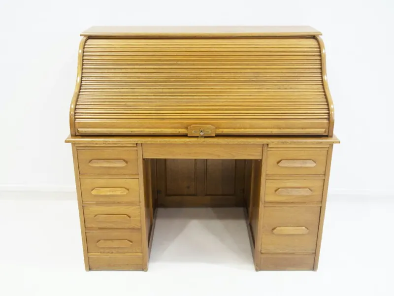 Pamono Secretary Desk in Oak> Secretaires
