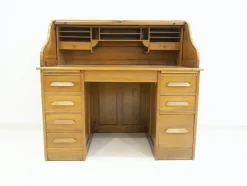 Pamono Secretary Desk in Oak> Secretaires