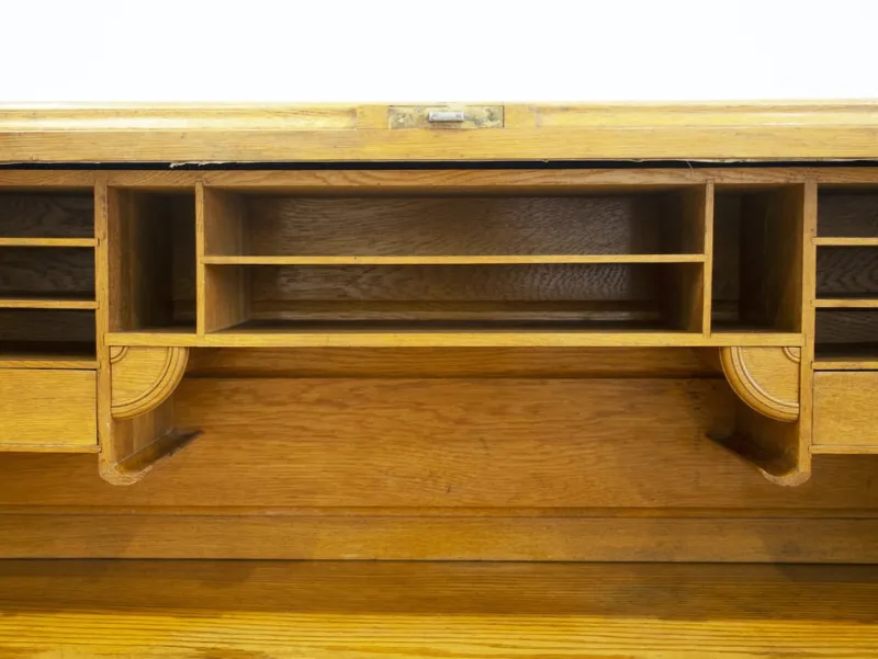 Pamono Secretary Desk in Oak> Secretaires