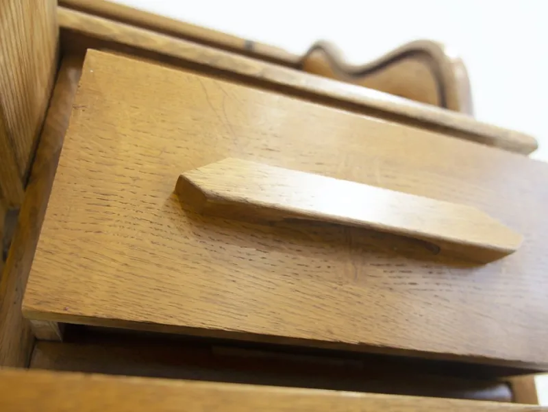 Pamono Secretary Desk in Oak> Secretaires