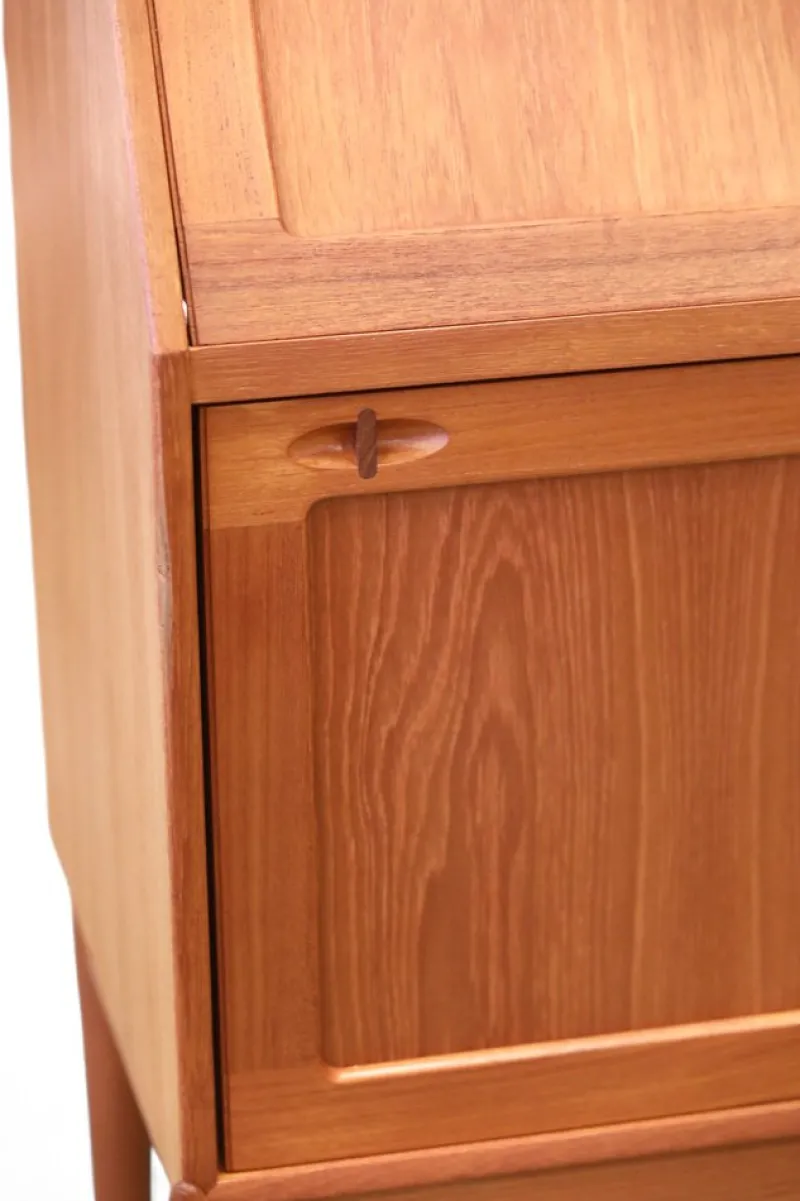 Pamono Secretary in Teak Denmark by H.W. Klein for Bramin, 1960s> Secretaires