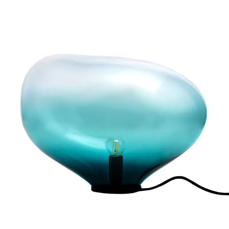 Outlet Pamono Sedna Petrol L Table Lamp by Simone Lueling for Eloa