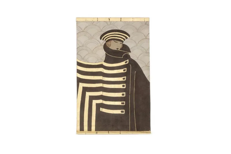 Pamono Seighaiha, Art Deco Style Composition, Canvas Painting> Art Deco