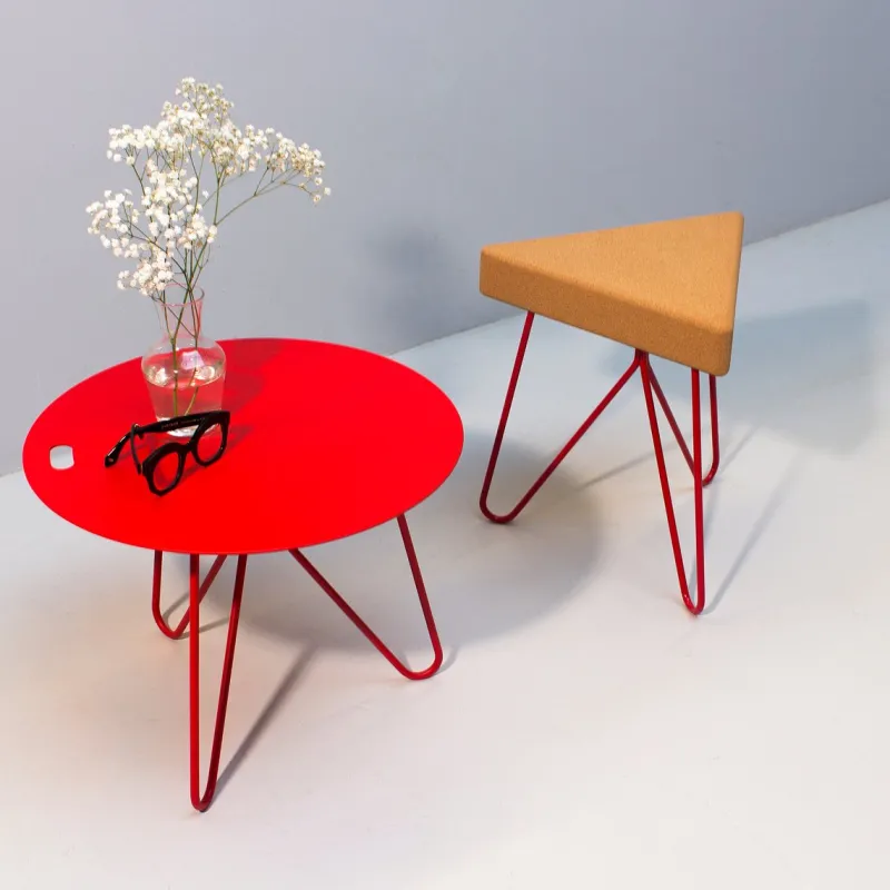 New Pamono Seis Center Table in Red by Mendes Macedo for Galula