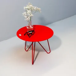 New Pamono Seis Center Table in Red by Mendes Macedo for Galula
