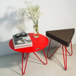 New Pamono Seis Center Table in Red by Mendes Macedo for Galula
