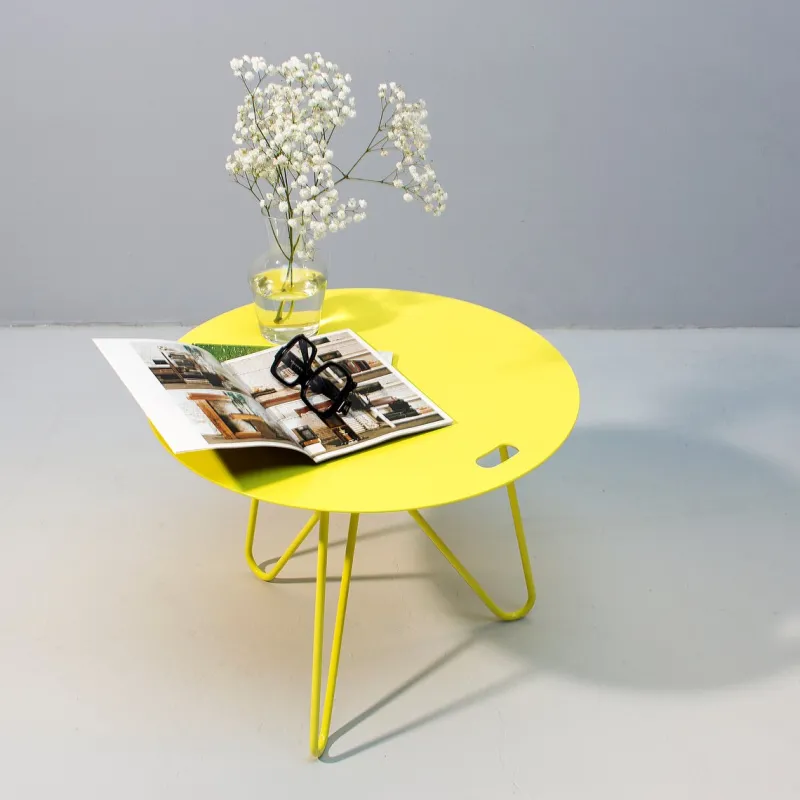 Clearance Pamono Seis Center Table in Yellow by Mendes Macedo for Galula