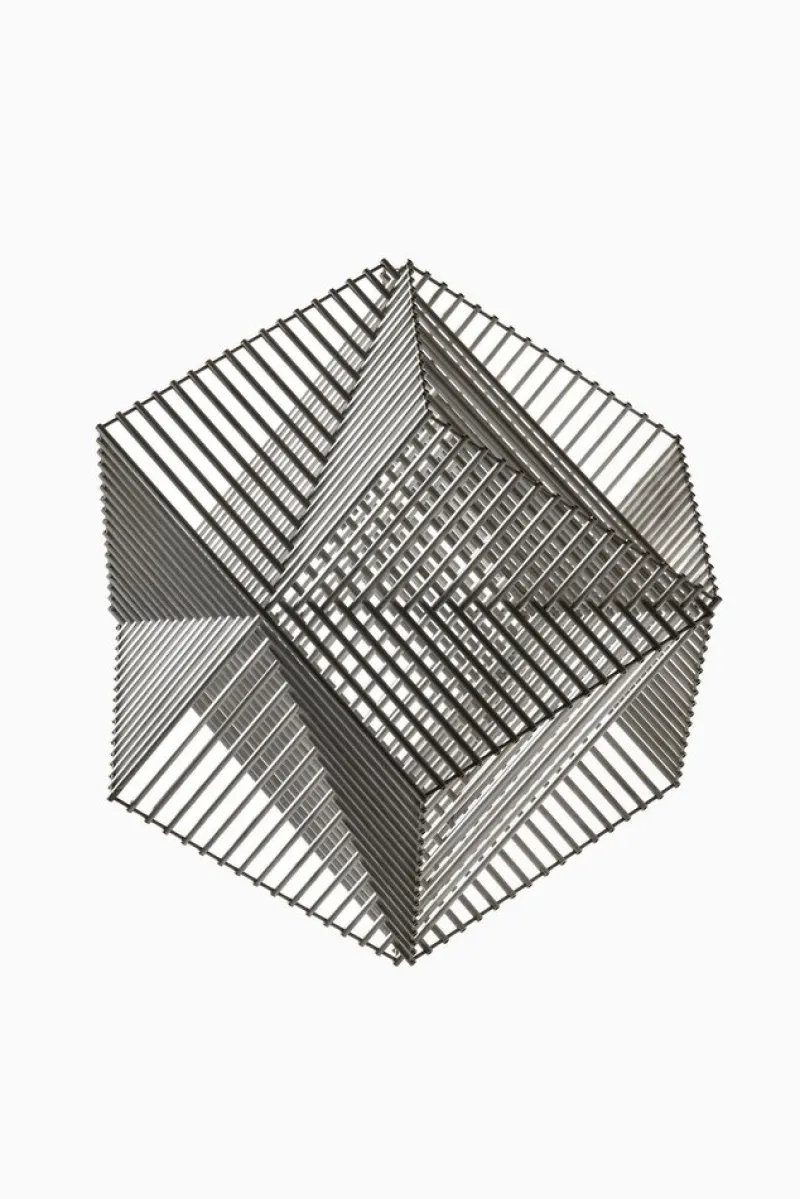 New Pamono Sektorn Mekanik Sculpture in Aluminum by Bertil Herlow Svensson, 1960s