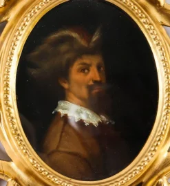 Online Pamono Self-Portraits of Raphael & Andrea del Sarto, 19th Century, Antique Oil on Panel Paintings, Framed, Set of 2
