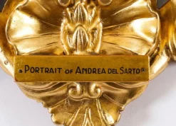 Online Pamono Self-Portraits of Raphael & Andrea del Sarto, 19th Century, Antique Oil on Panel Paintings, Framed, Set of 2