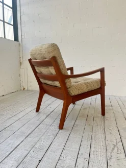Pamono Senator Easy Chairs by Ole Wanscher for Cado, 1960s, Set of 2><noscript><img width=