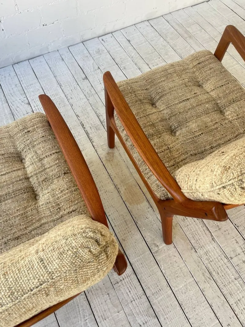 Pamono Senator Easy Chairs by Ole Wanscher for Cado, 1960s, Set of 2> Lounge Chairs & Armchairs