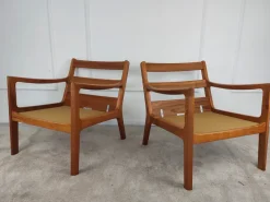 Hot Pamono Senator Three-Seater and Two-Armchair Set by Ole Wanscher for Poul Jeppesens, 1970s, Set of 3