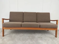 Hot Pamono Senator Three-Seater and Two-Armchair Set by Ole Wanscher for Poul Jeppesens, 1970s, Set of 3