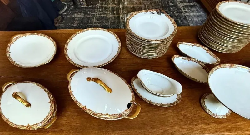 Sale Pamono Service from Limoges, Set of 48