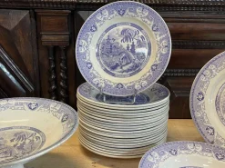 Pamono Service from Yeddo Sarreguemines, Early 20th Century, Set of 67><noscript><img width=