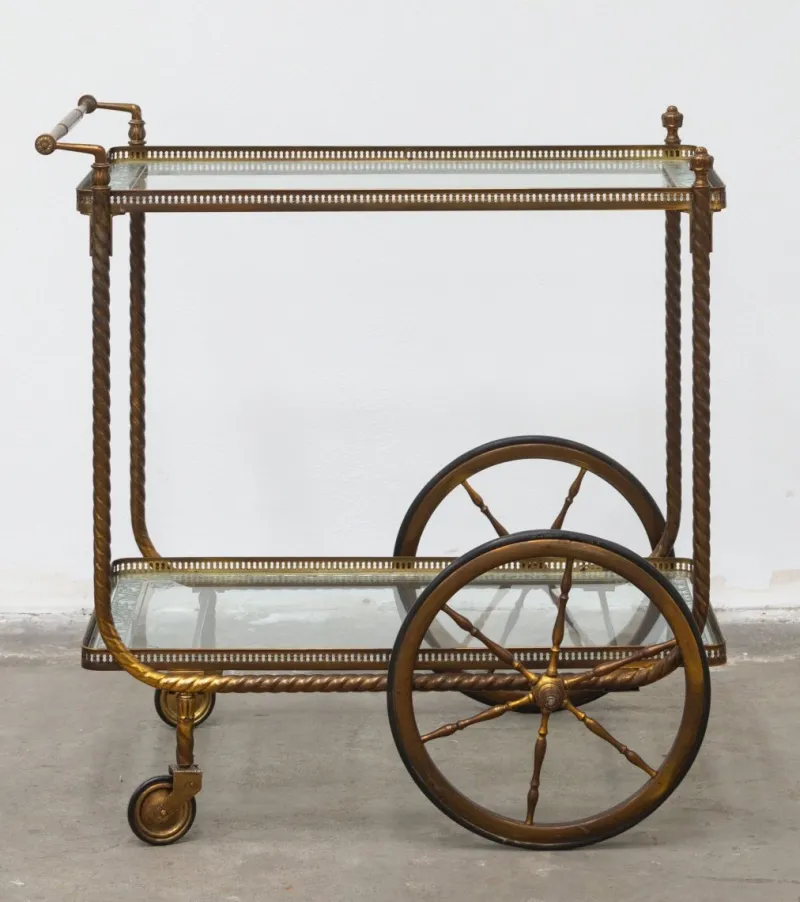Pamono Serving Bar Cart, 1950s> Serving Bar Carts & Trolleys