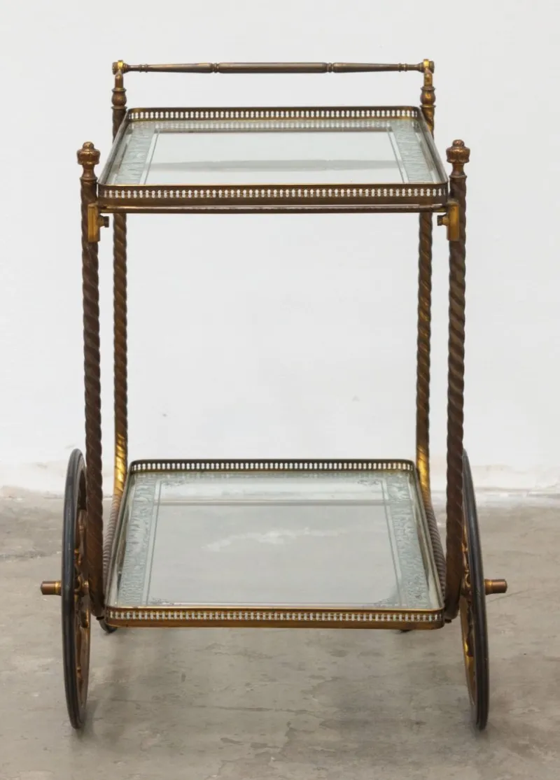 Pamono Serving Bar Cart, 1950s> Serving Bar Carts & Trolleys