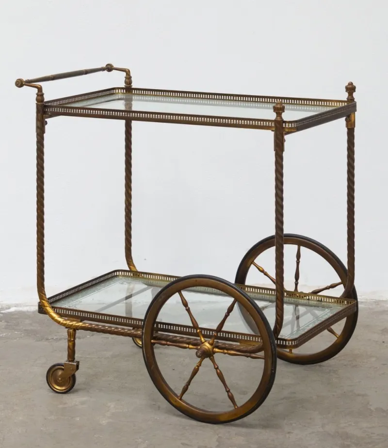 Pamono Serving Bar Cart, 1950s> Serving Bar Carts & Trolleys