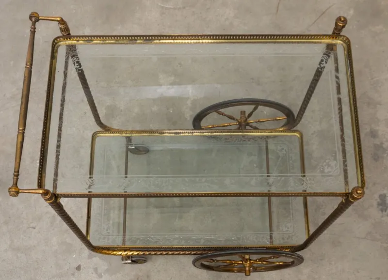 Pamono Serving Bar Cart, 1950s> Serving Bar Carts & Trolleys