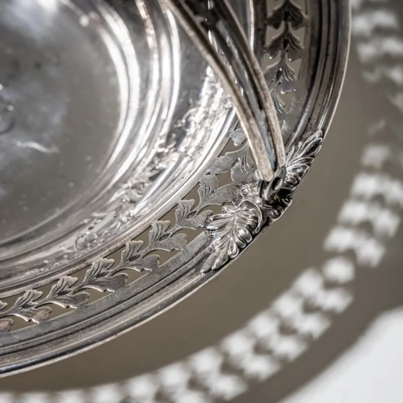 Discount Pamono Serving Bowl in Sterling Silver with Handle