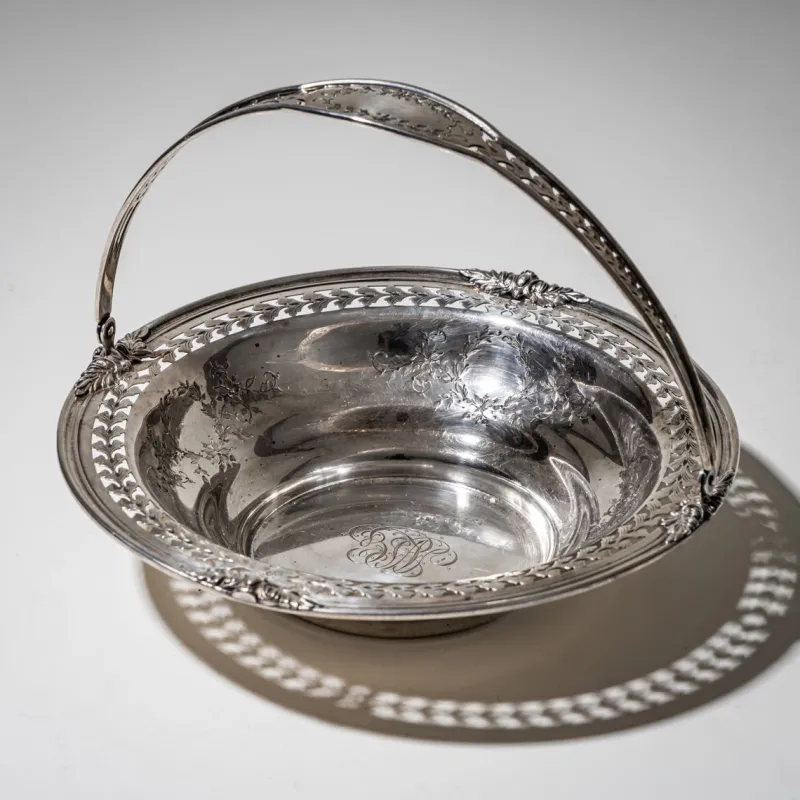 Discount Pamono Serving Bowl in Sterling Silver with Handle