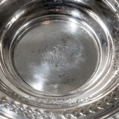 Discount Pamono Serving Bowl in Sterling Silver with Handle