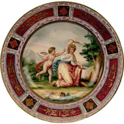 Clearance Pamono Serving Plate from Viennese Imperial Porcelain Manufactory, 1816
