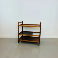 Pamono Serving Trolley by Johannes Andersen for CFC Silkeborg, 1960s> Serving Bar Carts & Trolleys