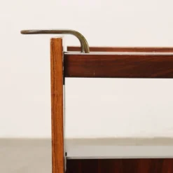 Pamono Serving Trolley in Wood, Italy, 1960s><noscript><img width=