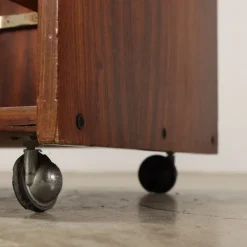 Pamono Serving Trolley in Wood, Italy, 1960s><noscript><img width=