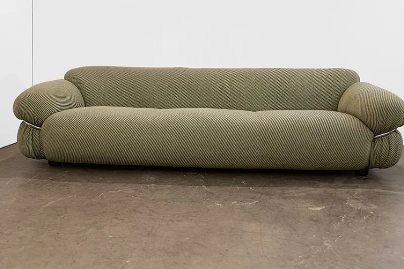 Pamono Sesann Sofa and Armchairs by Gianfranco Frattini for Cassina, 1970, Set of 3> Living Room Sets