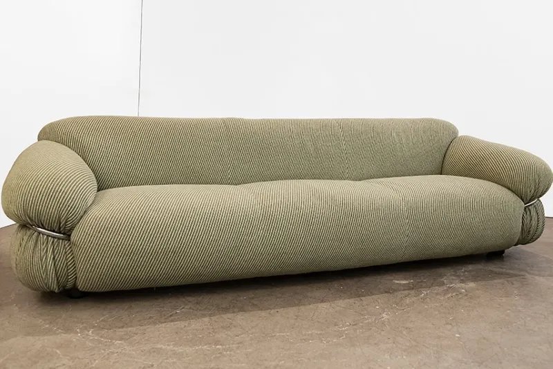 Pamono Sesann Sofa and Armchairs by Gianfranco Frattini for Cassina, 1970, Set of 3> Living Room Sets