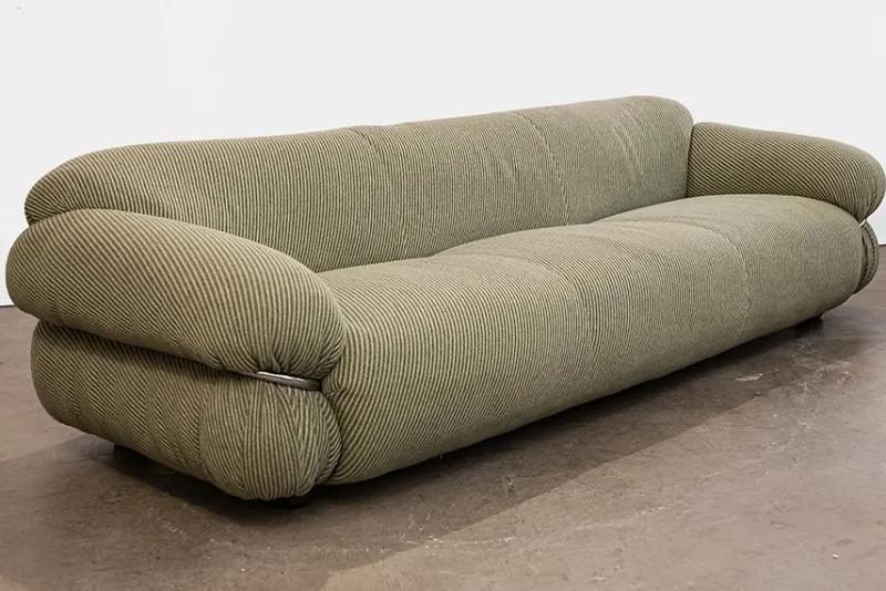 Pamono Sesann Sofa and Armchairs by Gianfranco Frattini for Cassina, 1970, Set of 3> Living Room Sets