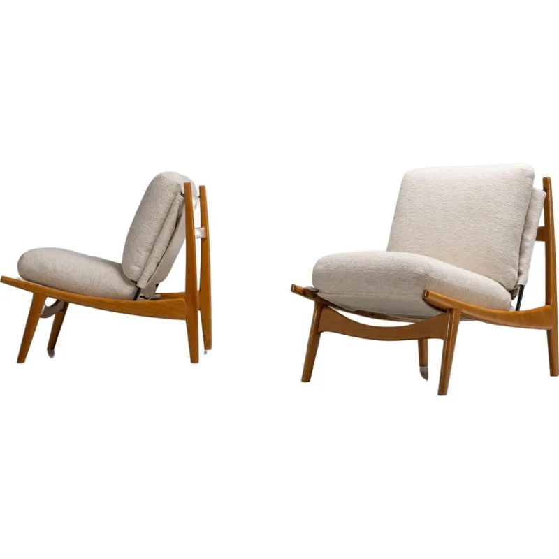 Pamono Set of 790 Lounge Chairs by Joseph André Motte for Steiner, France, 1960s> Lounge Chairs & Armchairs