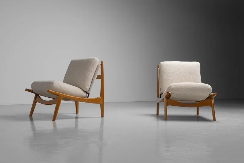 Pamono Set of 790 Lounge Chairs by Joseph André Motte for Steiner, France, 1960s> Lounge Chairs & Armchairs