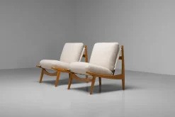 Pamono Set of 790 Lounge Chairs by Joseph André Motte for Steiner, France, 1960s><noscript><img width=