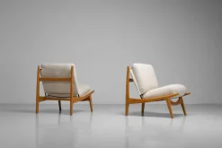 Pamono Set of 790 Lounge Chairs by Joseph André Motte for Steiner, France, 1960s><noscript><img width=