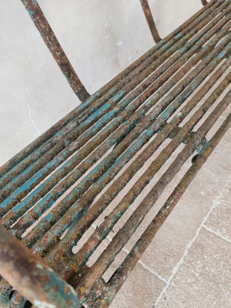 Pamono Set of Antique 19th Century Iron Garden Benches from Arras> Benches