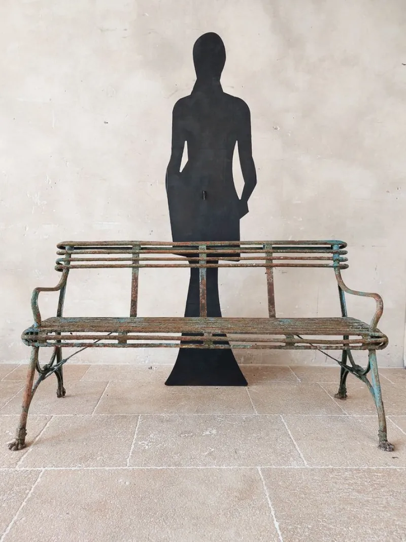 Pamono Set of Antique 19th Century Iron Garden Benches from Arras> Benches