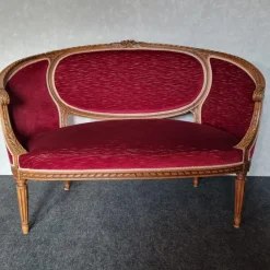 New Pamono Set of Basket Bench and Armchairs, 1950s, Set of 3