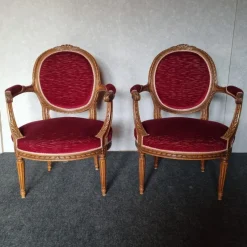 New Pamono Set of Basket Bench and Armchairs, 1950s, Set of 3
