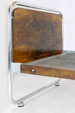 Pamono Set of Bauhaus Tubular Steel Beds, 1940s><noscript><img width=