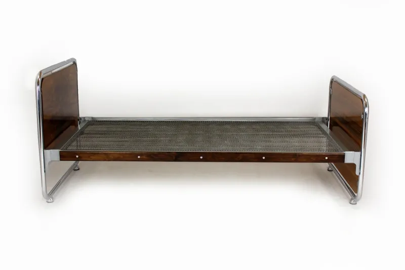Pamono Set of Bauhaus Tubular Steel Beds, 1940s> Daybeds & Chaises Lounges