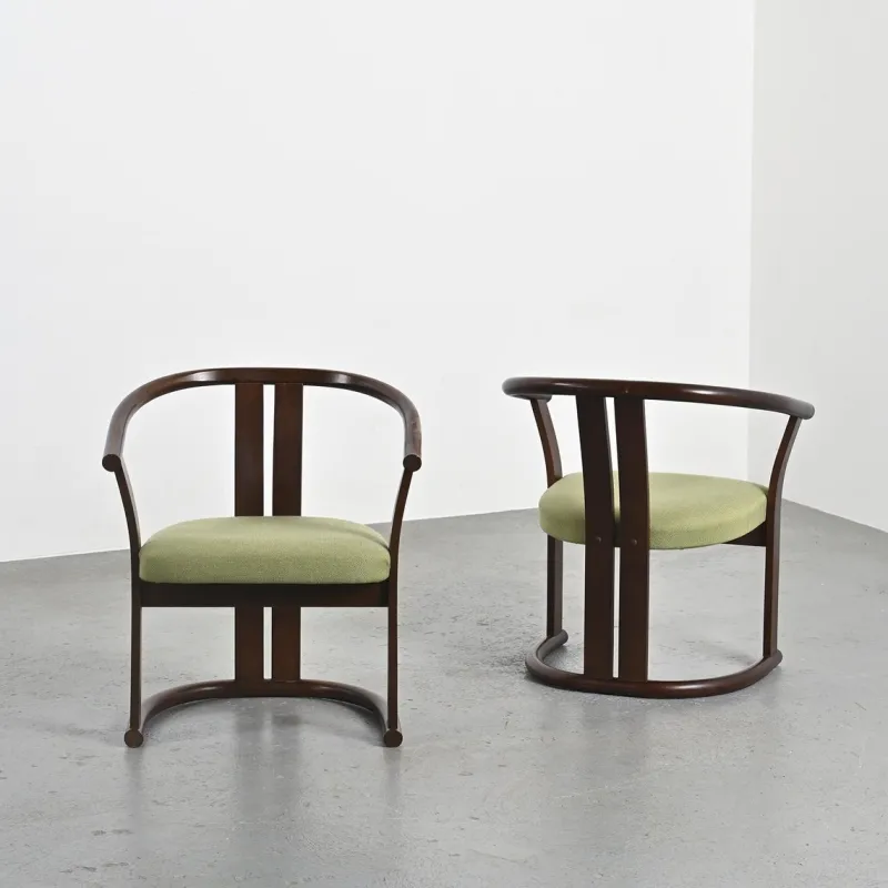Pamono Set of Beech Armchairs by Isamu Kenmochi, 1960s> Living Room Sets
