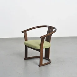Pamono Set of Beech Armchairs by Isamu Kenmochi, 1960s><noscript><img width=