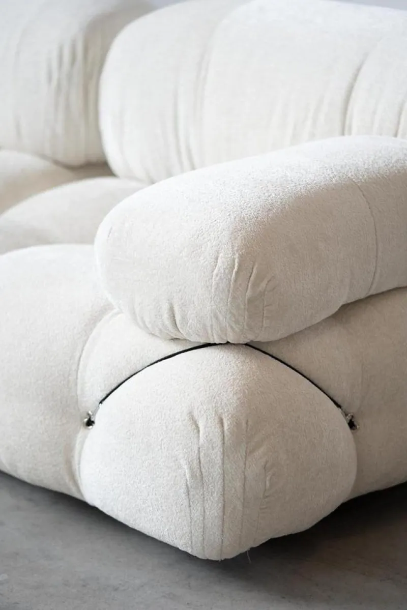 New Pamono Set of Camaleonda Living Room Set in Bouclé Fabric by Mario Bellini for B&b Italia / C&b Italia, 1970s