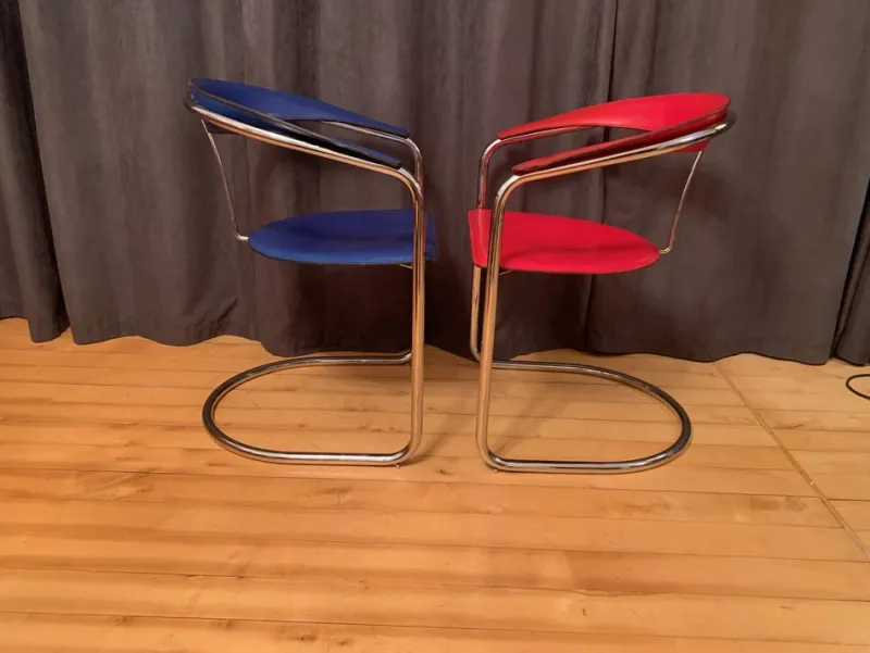 Pamono Set of Canasta Chairs from Arrben, Italy, 1970s-1980s> Office Chairs