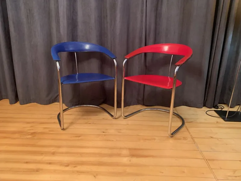 Pamono Set of Canasta Chairs from Arrben, Italy, 1970s-1980s> Office Chairs
