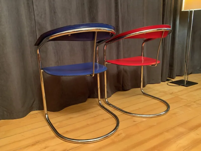 Pamono Set of Canasta Chairs from Arrben, Italy, 1970s-1980s> Office Chairs